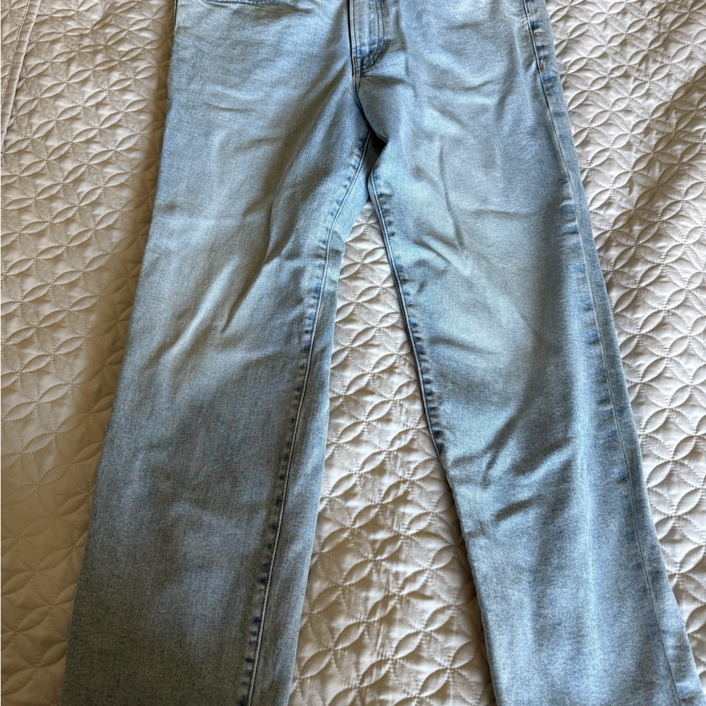 Men's Express Slim Straight Light Blue Jeans